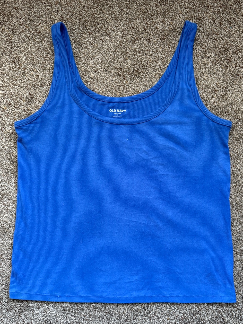 Old Navy Bright Royal Blue Ribbed Tank